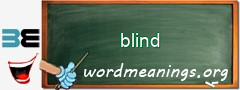 WordMeaning blackboard for blind